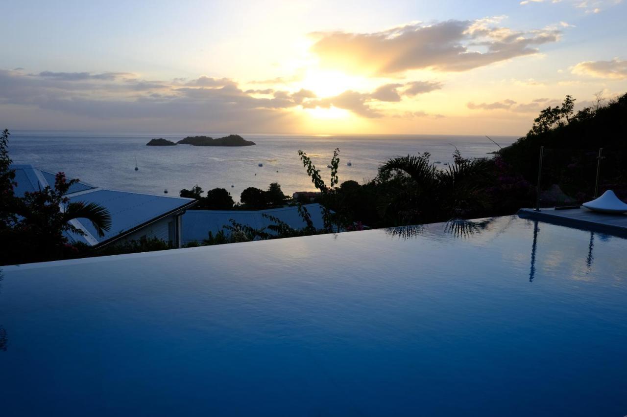 Sunset Palm - Villa Creole Avec Piscine Face Au Coucher De Soleil Et A La Reserve Cousteau Bouillante Exterior foto