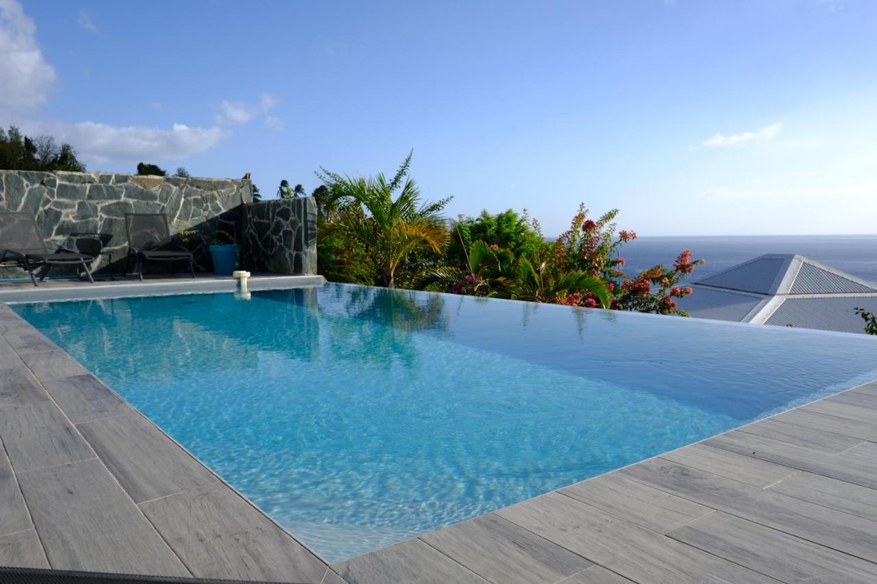 Sunset Palm - Villa Creole Avec Piscine Face Au Coucher De Soleil Et A La Reserve Cousteau Bouillante Exterior foto